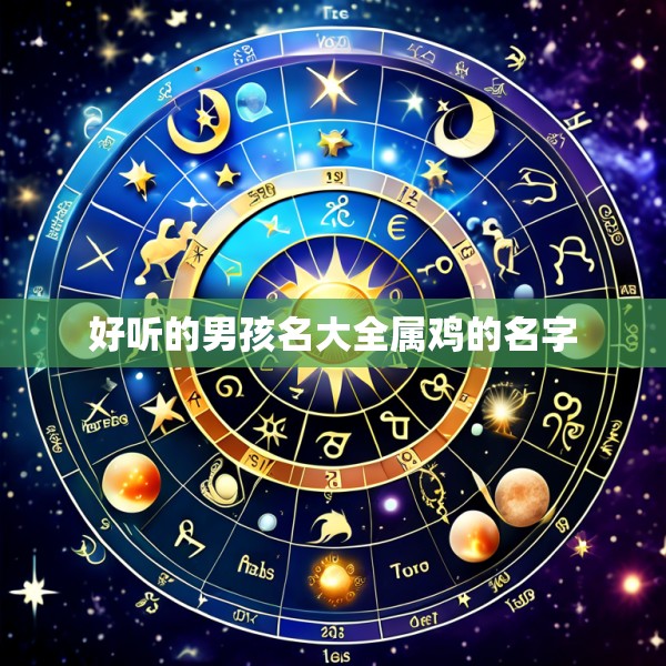 好听的男孩名大全属鸡的名字