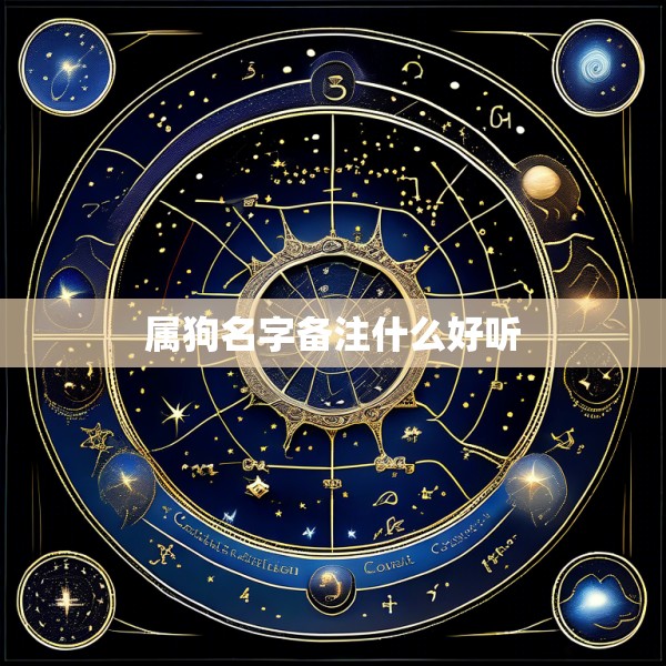 属狗名字备注什么好听