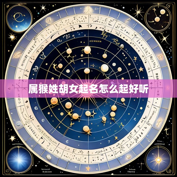 属猴姓胡女起名怎么起好听