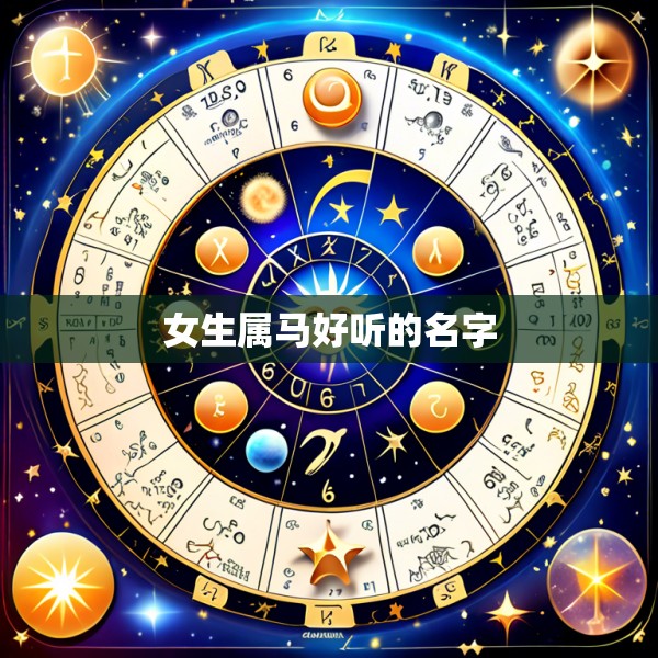 女生属马好听的名字