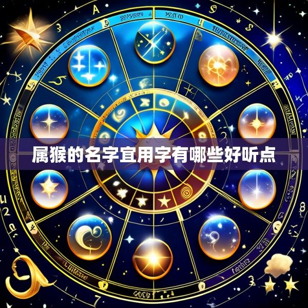 属猴的名字宜用字有哪些好听点