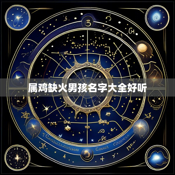 属鸡缺火男孩名字大全好听