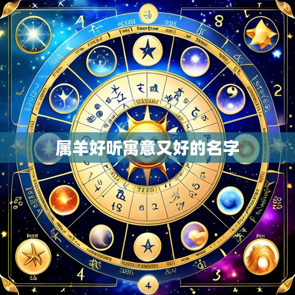 属羊好听寓意又好的名字