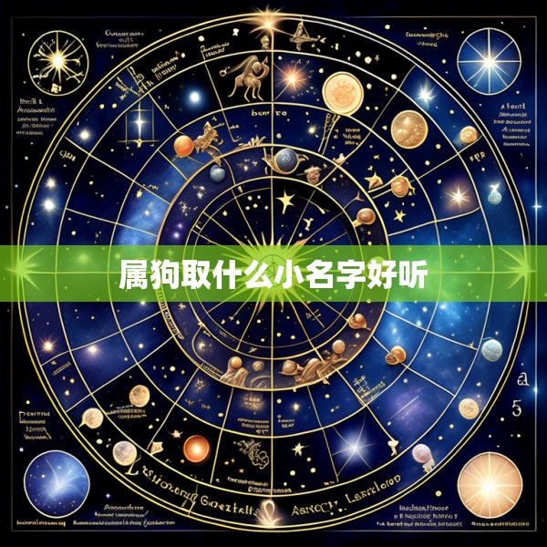 属狗取什么小名字好听