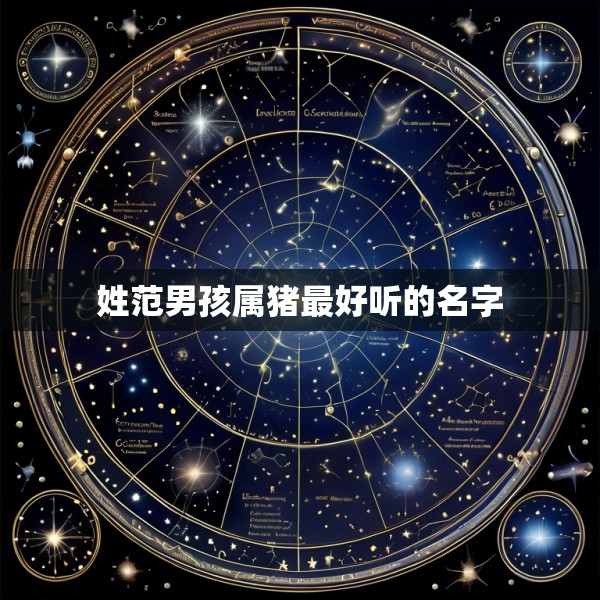 姓范男孩属猪最好听的名字