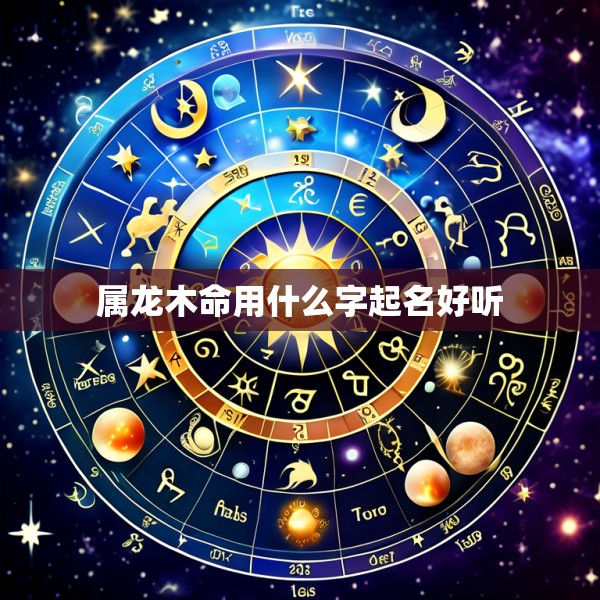 属龙木命用什么字起名好听