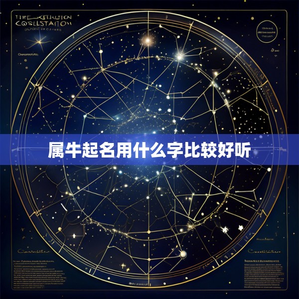 属牛起名用什么字比较好听
