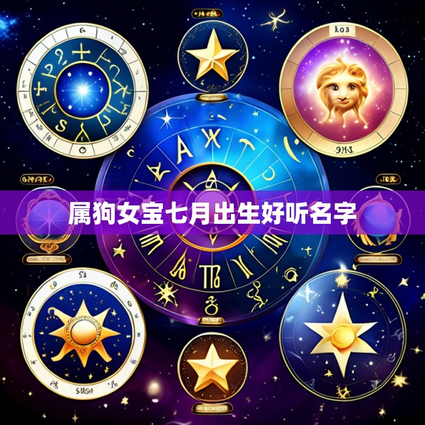 属狗女宝七月出生好听名字