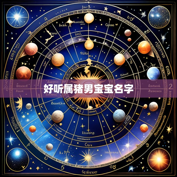 好听属猪男宝宝名字