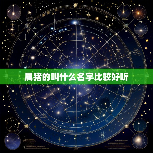 属猪的叫什么名字比较好听