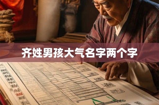 齐姓男孩大气名字两个字