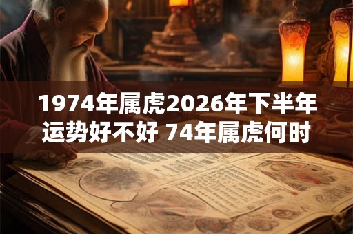 1974年属虎2026年下半年运势好不好 74年属虎何时走大运