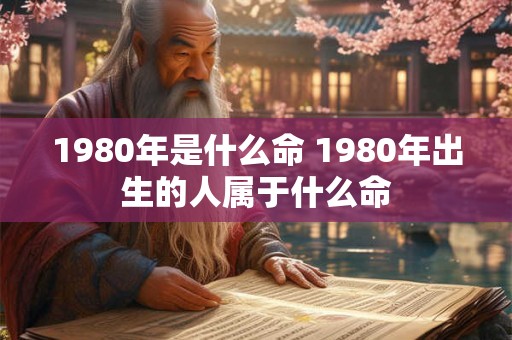 1980年是什么命 1980年出生的人属于什么命