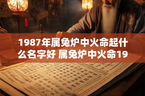 1987年属兔炉中火命起什么名字好 属兔炉中火命1987起名好