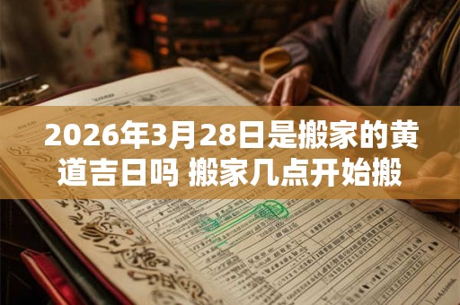 2026年3月28日是搬家的黄道吉日吗 搬家几点开始搬最好