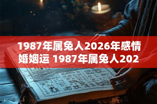 1987年属兔人2026年感情婚姻运 1987年属兔人2026年爱情运怎么样