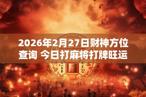 2026年2月27日财神方位查询 今日打麻将打牌旺运方位