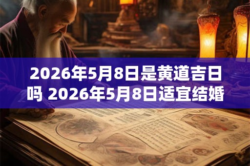 2026年5月8日是黄道吉日吗 2026年5月8日适宜结婚吗