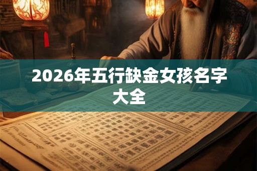2026年五行缺金女孩名字大全