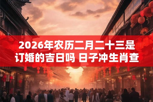 2026年农历二月二十三是订婚的吉日吗 日子冲生肖查询