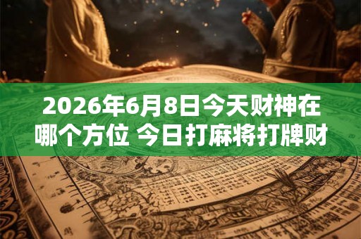 2026年6月8日今天财神在哪个方位 今日打麻将打牌财运方位