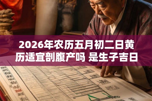 2026年农历五月初二日黄历适宜剖腹产吗 是生子吉日吗