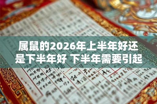 属鼠的2026年上半年好还是下半年好 下半年需要引起注意