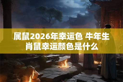 属鼠2026年幸运色 牛年生肖鼠幸运颜色是什么