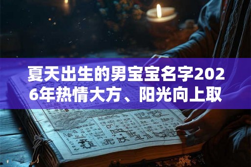 夏天出生的男宝宝名字2026年热情大方、阳光向上取名推荐