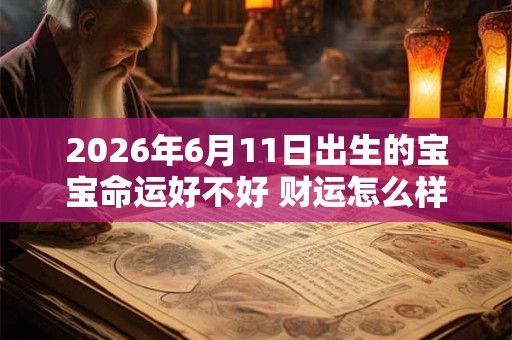 2026年6月11日出生的宝宝命运好不好 财运怎么样
