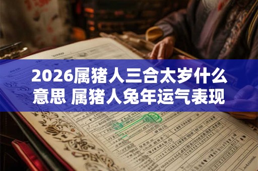 2026属猪人三合太岁什么意思 属猪人兔年运气表现怎样