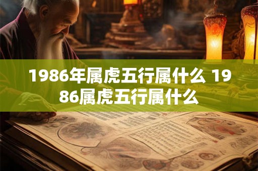 1986年属虎五行属什么 1986属虎五行属什么