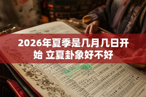 2026年夏季是几月几日开始 立夏卦象好不好