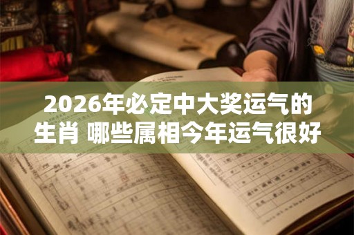 2026年必定中大奖运气的生肖 哪些属相今年运气很好