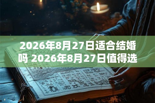 2026年8月27日适合结婚吗 2026年8月27日值得选定结婚日吗