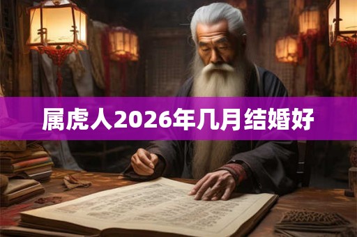 属虎人2026年几月结婚好