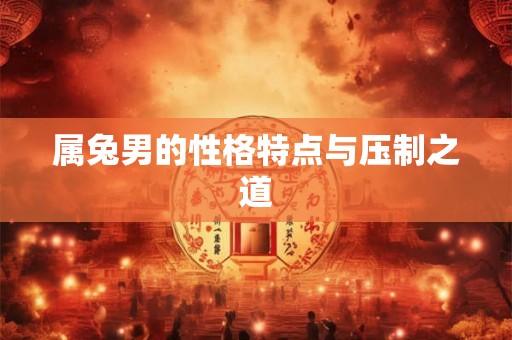 属兔男的性格特点与压制之道