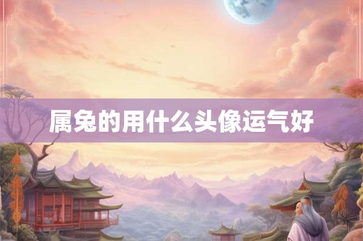 属兔的用什么头像运气好