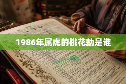 1986年属虎的桃花劫是谁