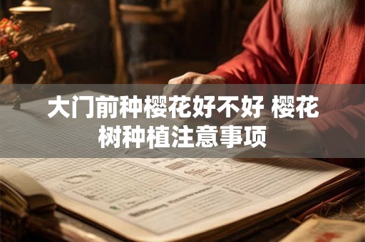大门前种樱花好不好 樱花树种植注意事项