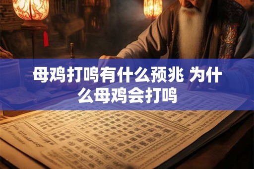 母鸡打鸣有什么预兆 为什么母鸡会打鸣