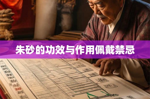 朱砂的功效与作用佩戴禁忌