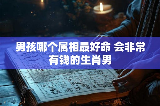 男孩哪个属相最好命 会非常有钱的生肖男