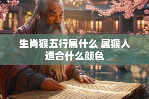 生肖猴五行属什么 属猴人适合什么颜色