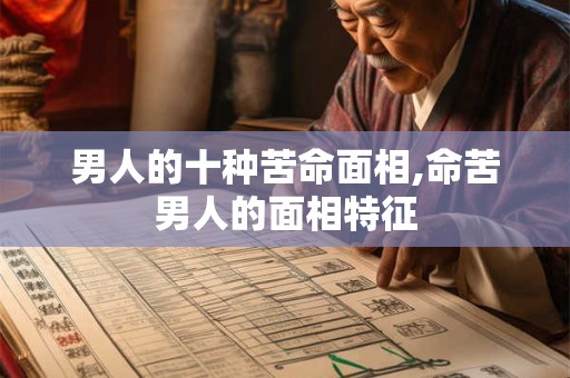 男人的十种苦命面相,命苦男人的面相特征