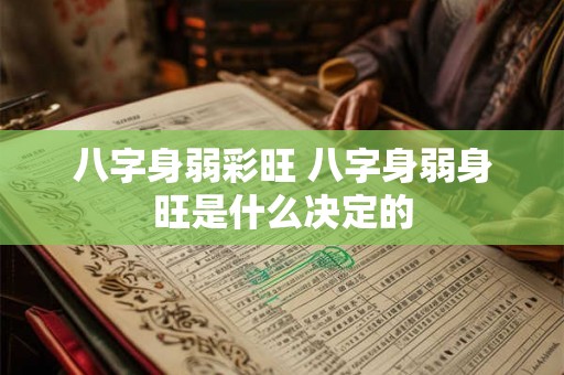 八字身弱彩旺 八字身弱身旺是什么决定的