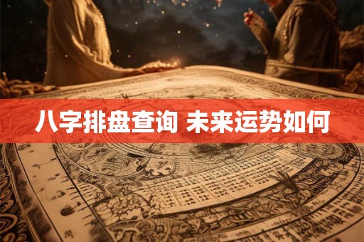 八字排盘查询 未来运势如何