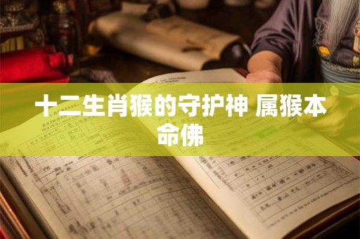 十二生肖猴的守护神 属猴本命佛
