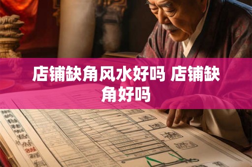 店铺缺角风水好吗 店铺缺角好吗 店铺缺角风水好吗 店铺缺角好吗