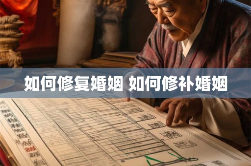 如何修复婚姻 如何修补婚姻